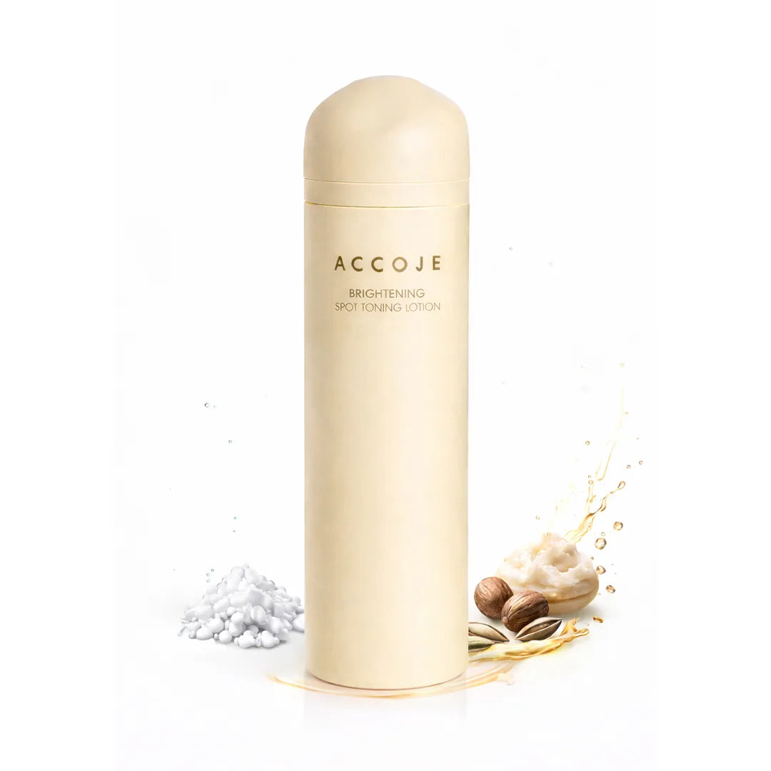 ACCOJE Brightening Spot Toning Lotion | Dark Spot Correcting & Hydrating Face Lotion | Niacinamide, Jeju Lotus Root & Green Tea Extract | Lightweight Brightening Lotion for Even Skin Tone– 130ml