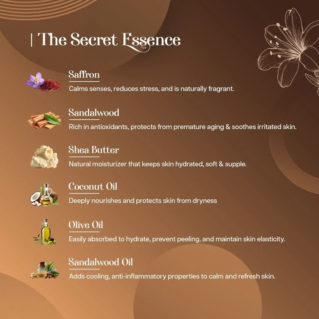 HEXA Organic Handmade Herbal Soap – Sandal & Saffron