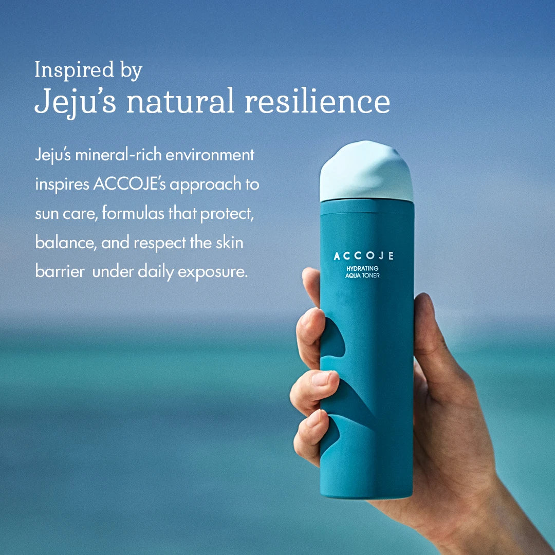 ACCOJE Hydrating Aqua Toner | Deep Hydration Facial Toner with Jeju Black Radish, Hyaluronic Acid & Green Tea | Lightweight Moisturizing Korean Toner | Skin Balancing & Soothing Skincare– 130ml
