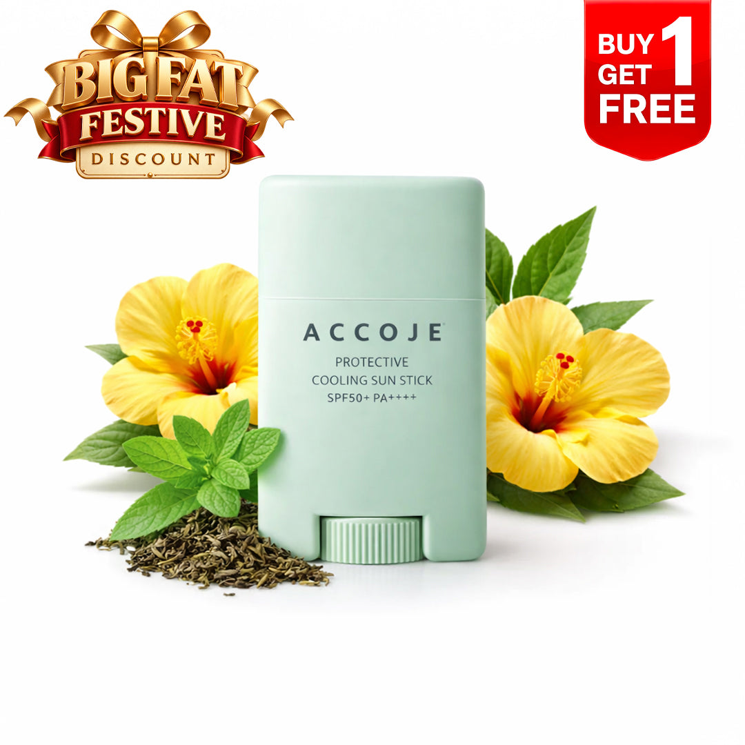 ACCOJE Cooling Sun Stick SPF50+ PA++++ – Hydrating & Lightweight UV Protection | 15g