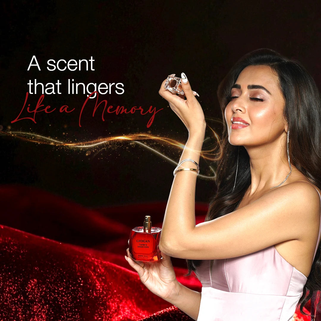 CHOGAN TASNEEM GOLDEN OUD Extrait de Parfum – Sweet Floral & Ambery Scent with Rosaceous Patchouli & Deep Woody Base | Long-Lasting, Spiritual & Elegant Fragrance | Unisex | 100 ml