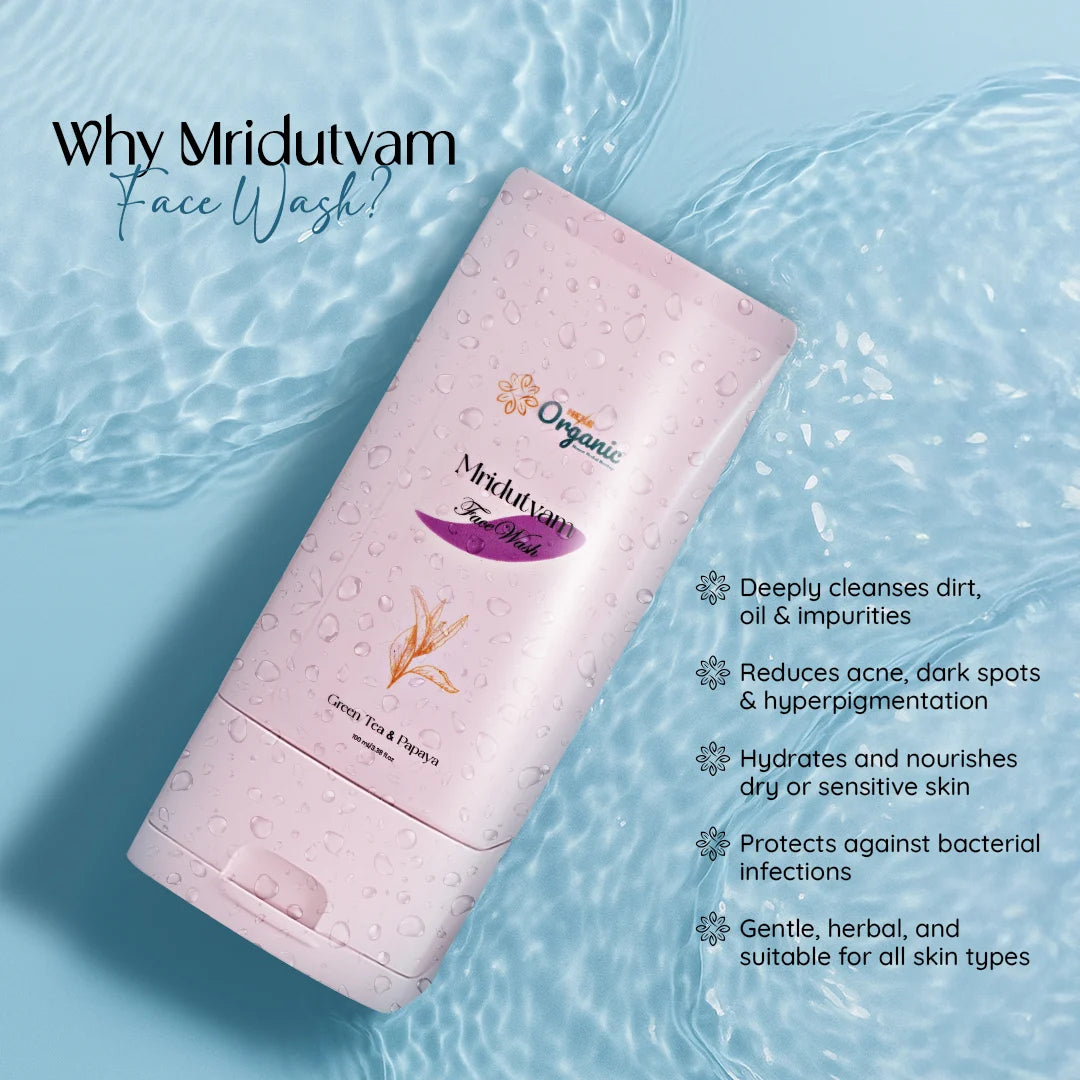 Hexa Organic Face Wash with Papaya & Neem – 100 ml