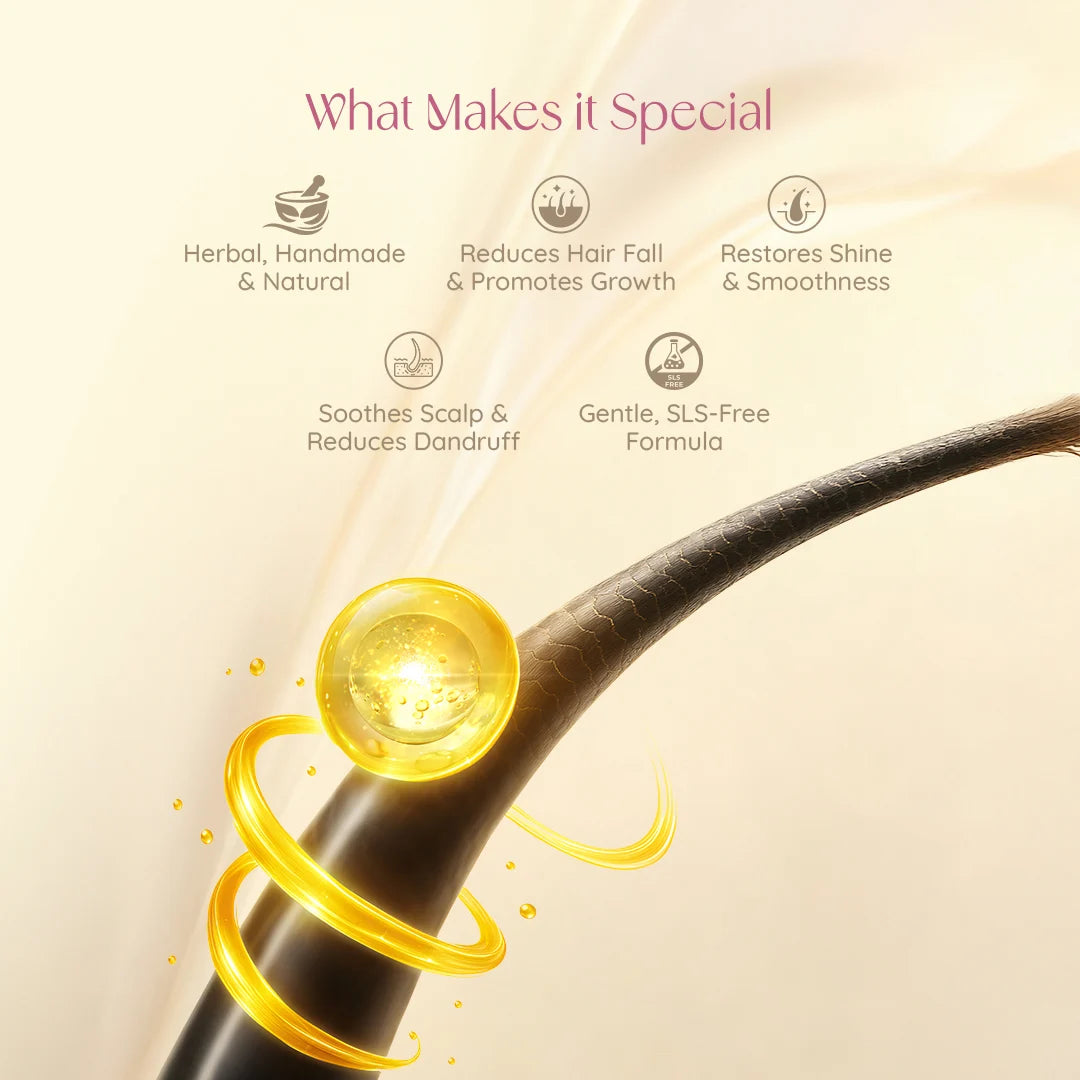 HEXA Organic Botani Glow Hair Conditioning Shampoo – With Hibiscus, Bhringraj, Aloe Vera & Amla | Reduces Hair Fall, Restores Smoothness & Healthy Shine , Anti-Dandruff| Paraben-Free | 250 ml