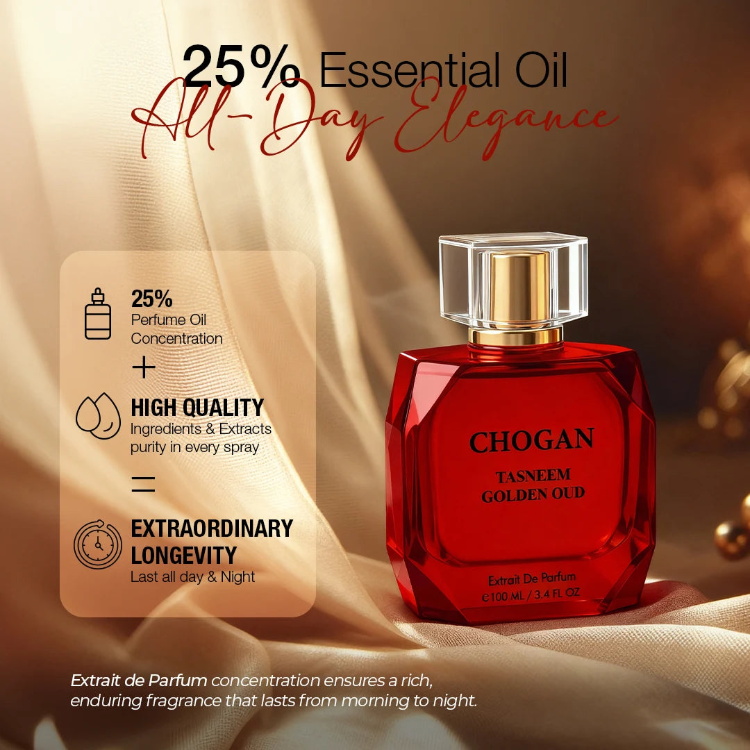 CHOGAN TASNEEM GOLDEN OUD Extrait de Parfum – Unisex | 100 ml