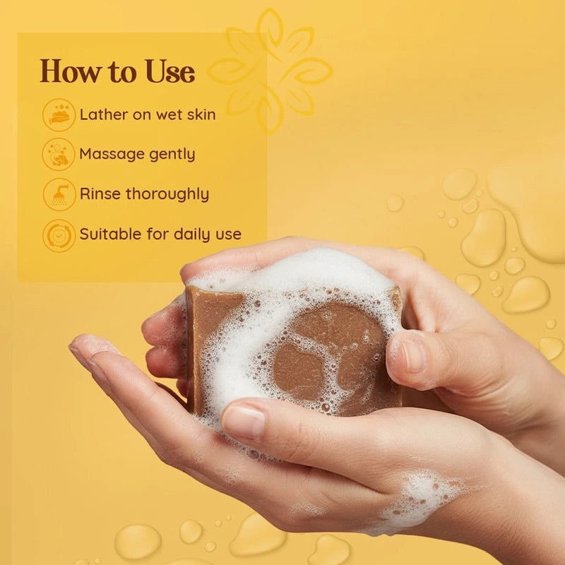 HEXA Organic Handmade Herbal Soap – Seabuckthorn, Orange & Haldi