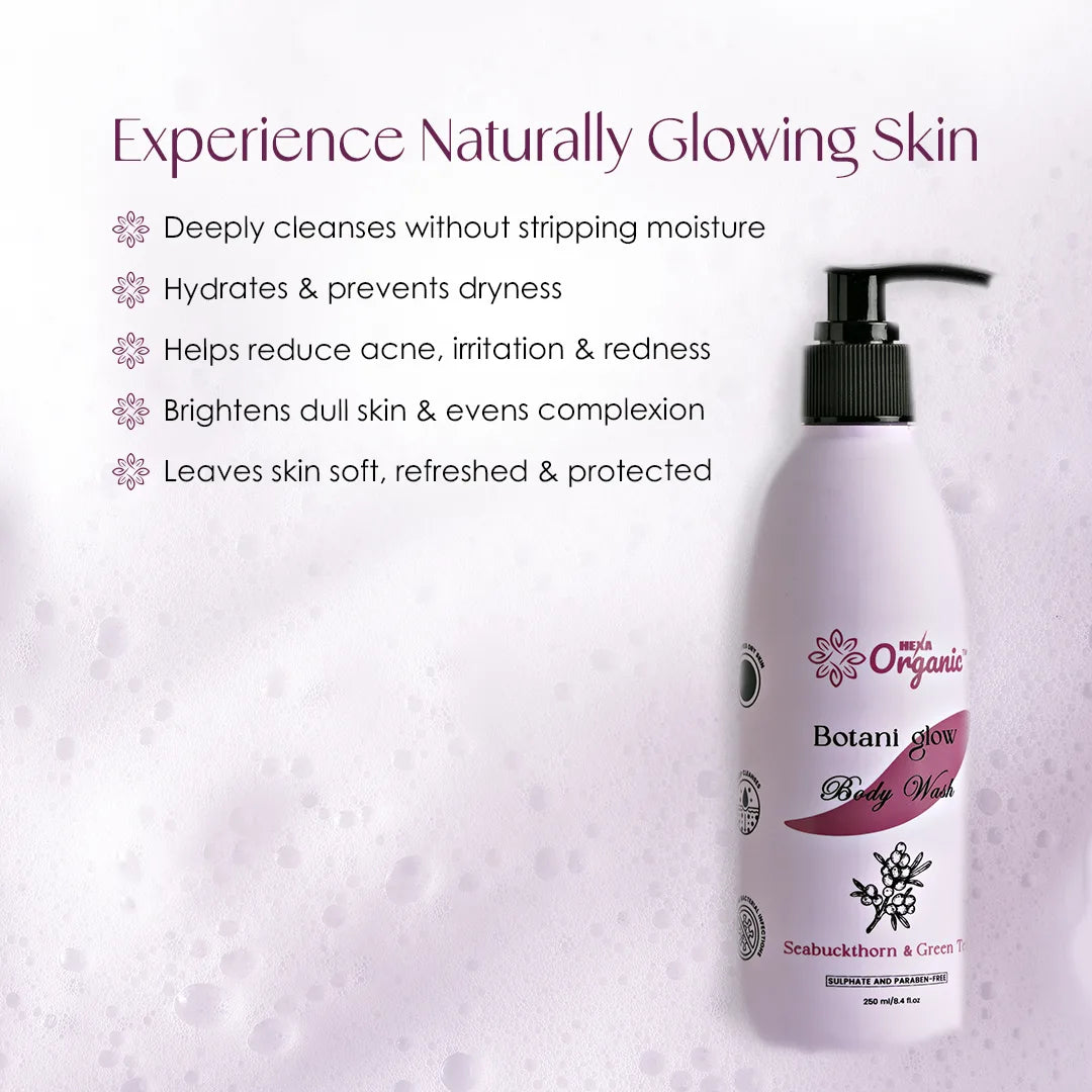 Hexa Organic Body Wash with Seabuckthorn & Green Tea – 250 m