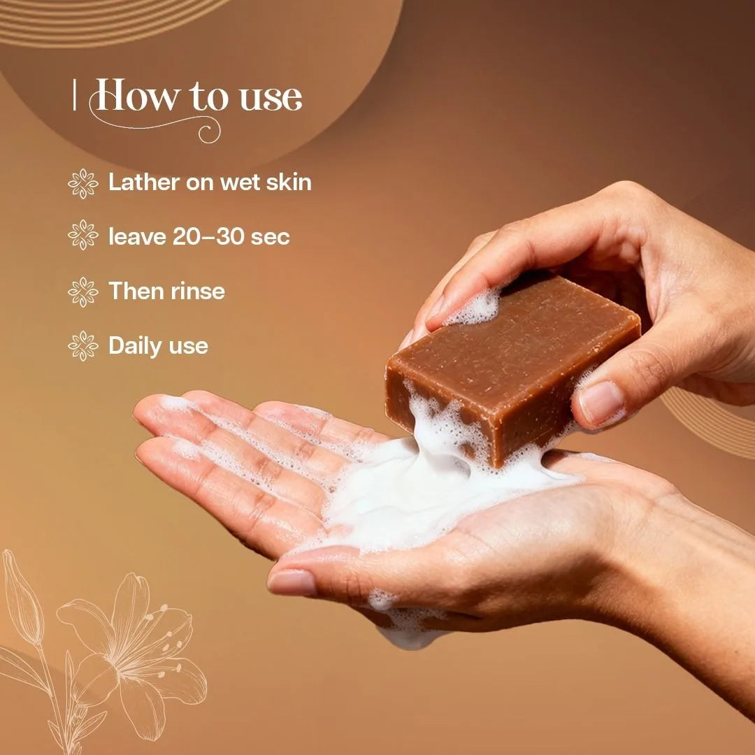 HEXA Organic Handmade Herbal Soap – Sandal & Saffron