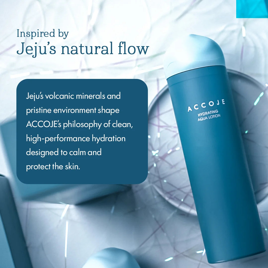 ACCOJE Hydrating Aqua Lotion | Lightweight Moisturizing Face Lotion with Jeju Black Radish & Hyaluronic Acid | Deep Hydration & Skin Barrier Care | Korean Skincare Moisturizer – 130ml
