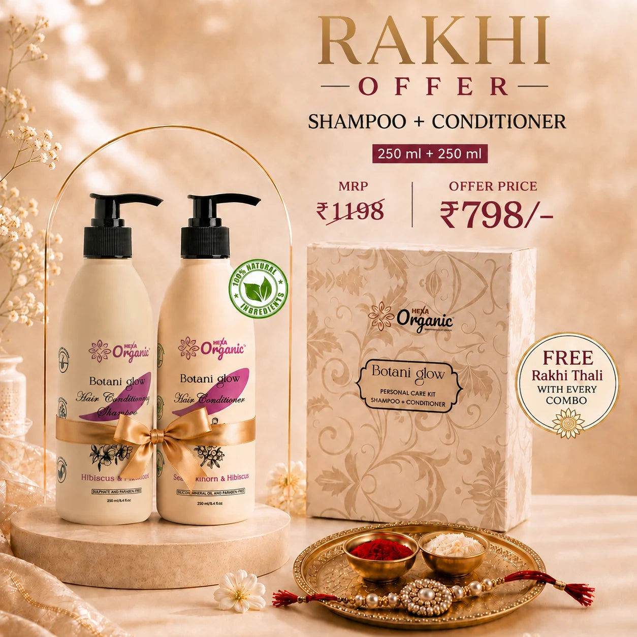 Botani Glow Hair Care Combo ( Shampoo+Conditioner) 250ml+250ml