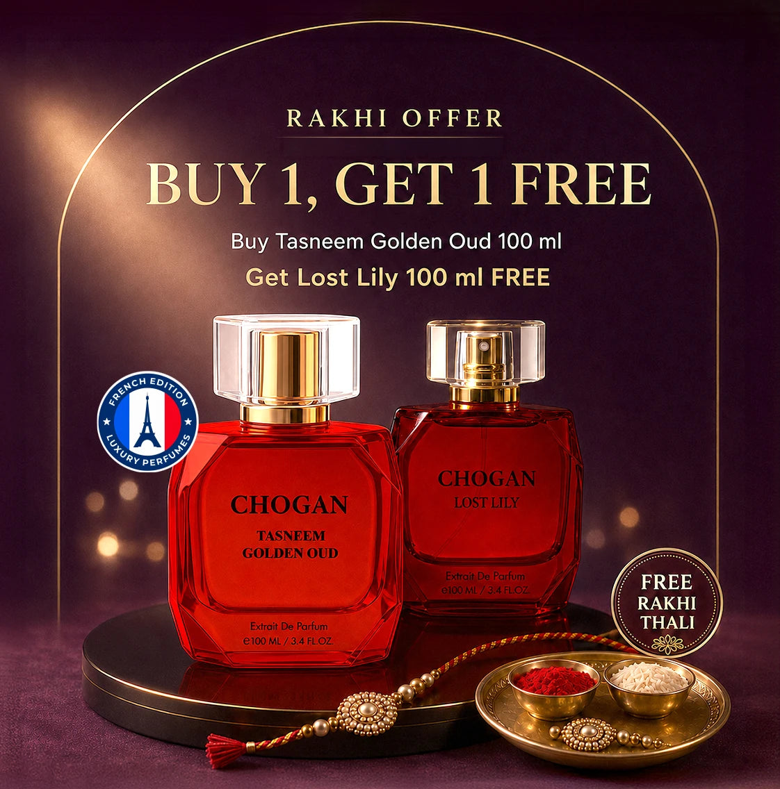CHOGAN TASNEEM GOLDEN OUD Extrait de Parfum – Unisex | 100 ml