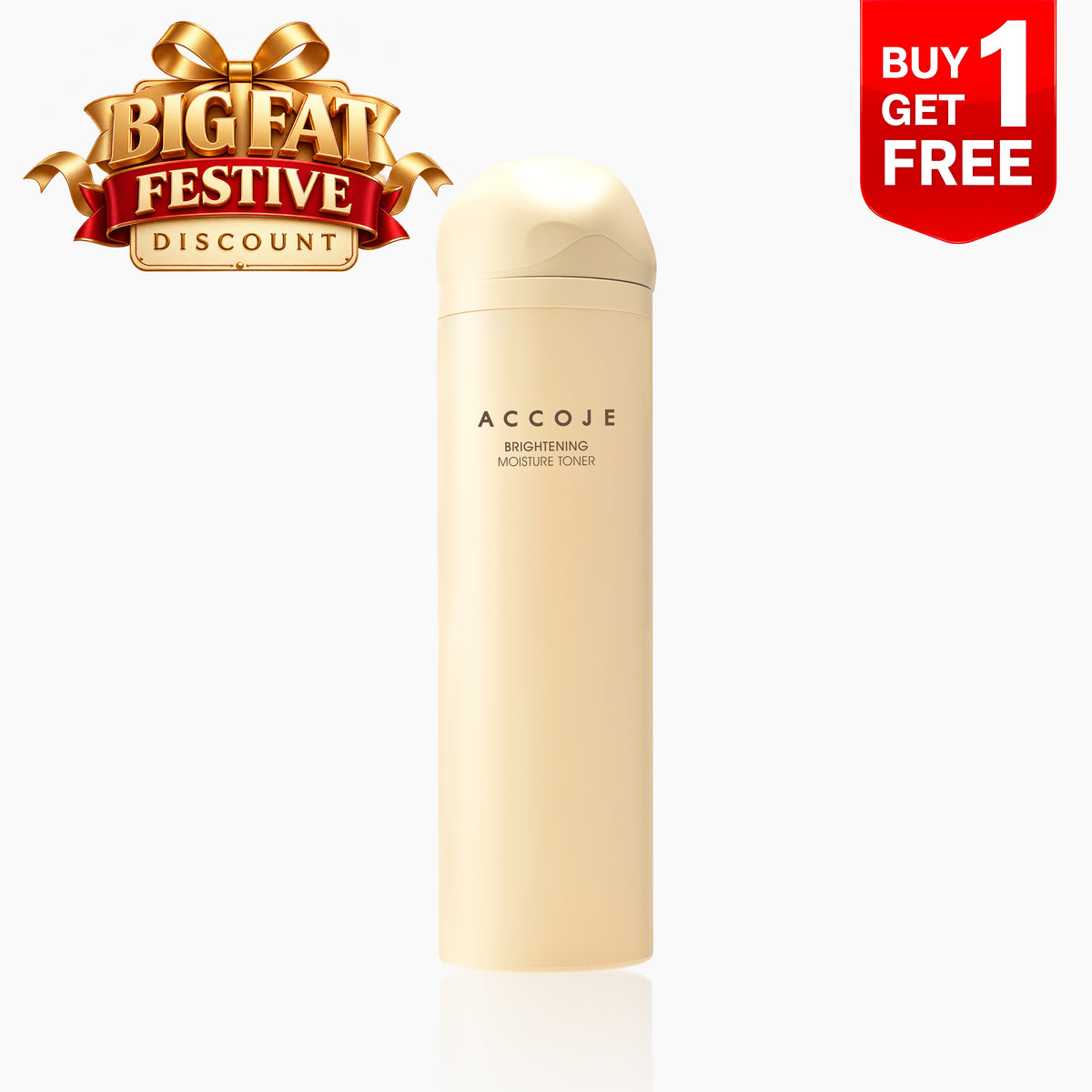 ACCOJE Brightening Moisture Toner – Niacinamide, Lotus Root & Green Tea | Hydration & Radiance | 130ml