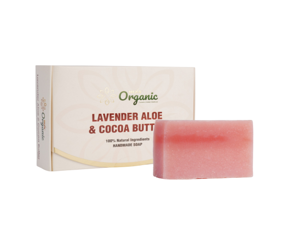 HEXA Organic Handmade Herbal Soap – Lavender, Aloe Vera & Cocoa Butter